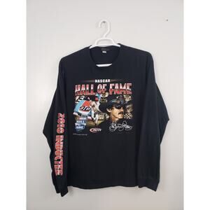 Y2K NASCAR 2010 Hall Of Fame Charlotte Richard Petty T Shirt Size XL Long Sleeve